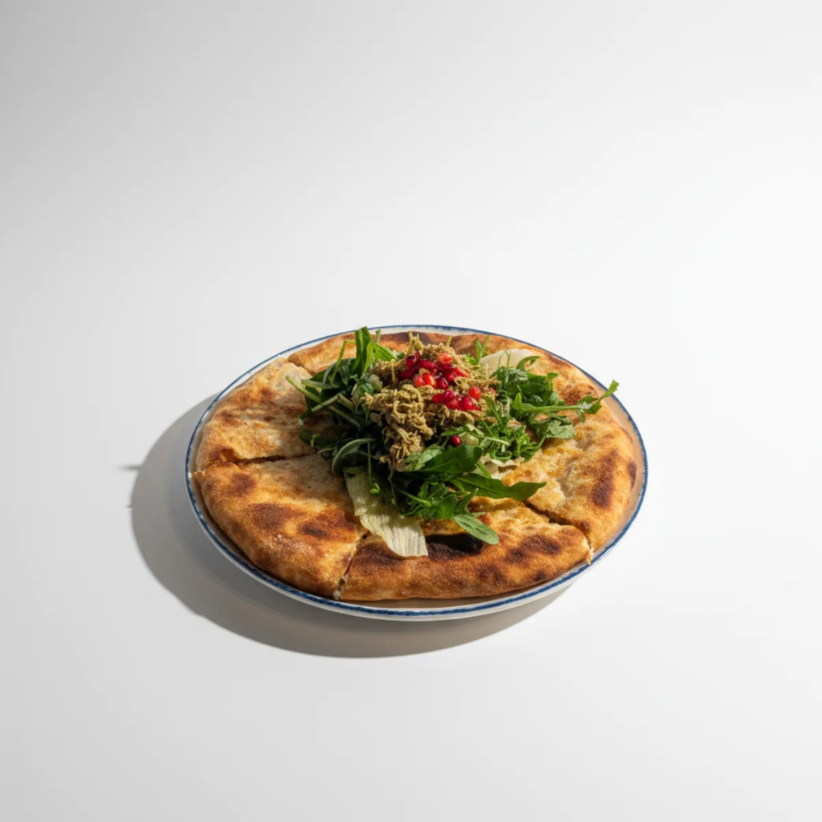 Lobiani with clean studio background