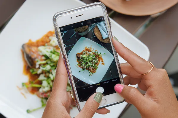 Example of good angle for food photography